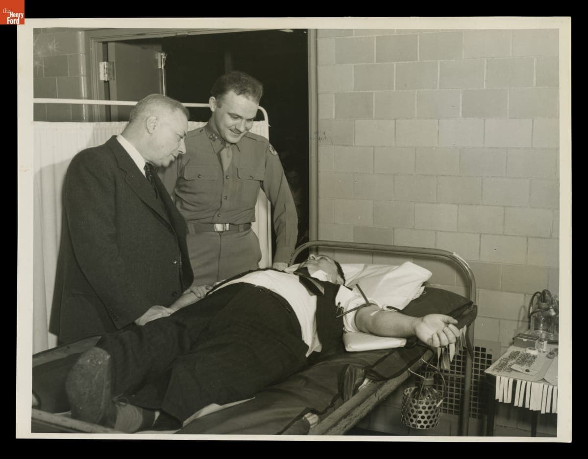 Donating Blood at Ford Motor Company Willow Run Bomber Plant, November 1944
