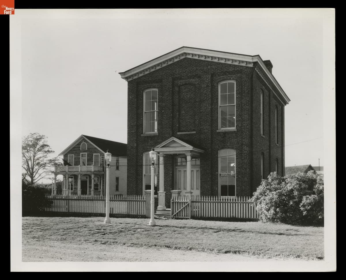 Menlo Park Library in Greenfield Village, October 1932
