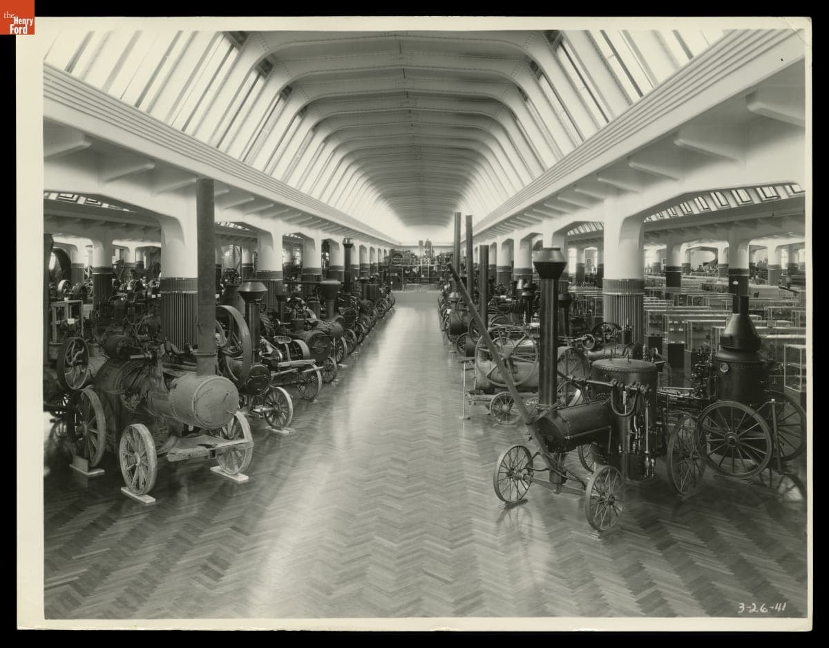 Portable Steam Engines in Henry Ford Museum, March 1941