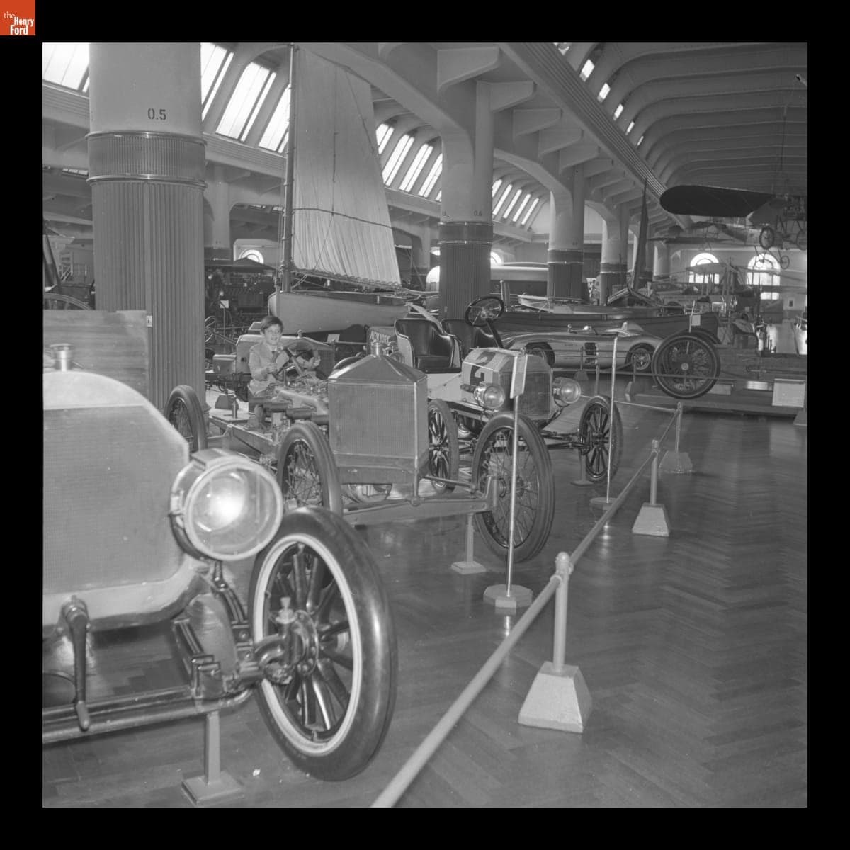 Actress Merle Oberon and her Children Visit Henry Ford Museum, September 1968