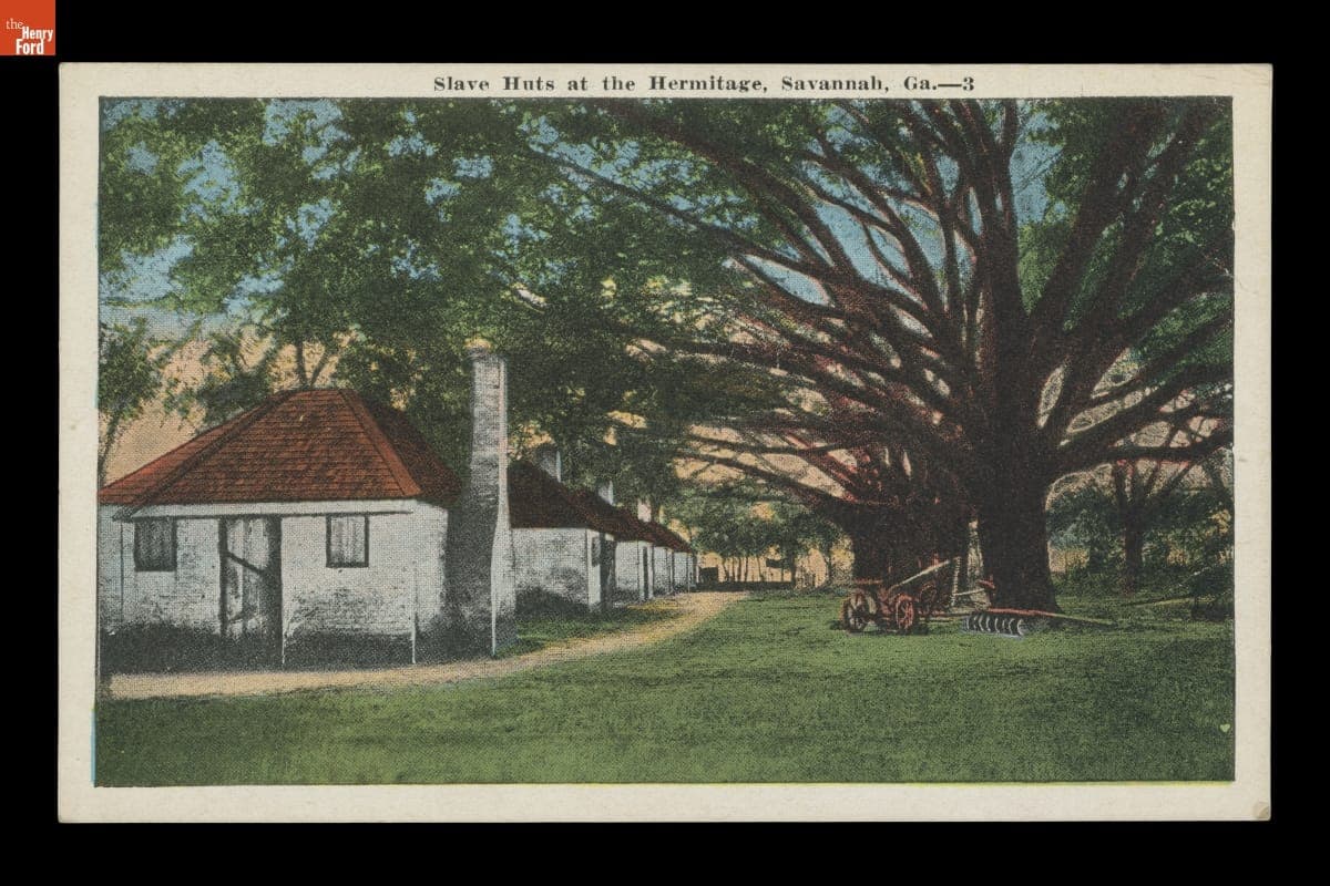 "Slave Huts at the Hermitage, Savannah, Ga."