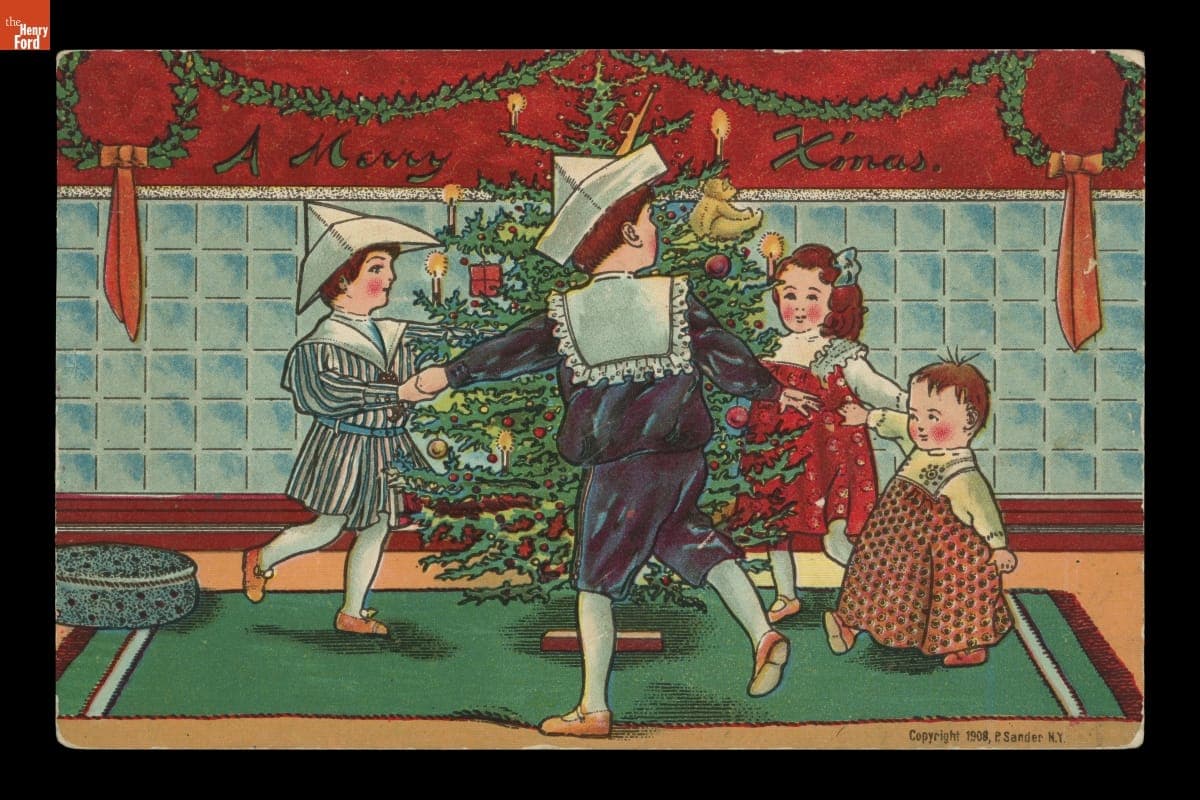 "A Merry X'mas," 1908-1910