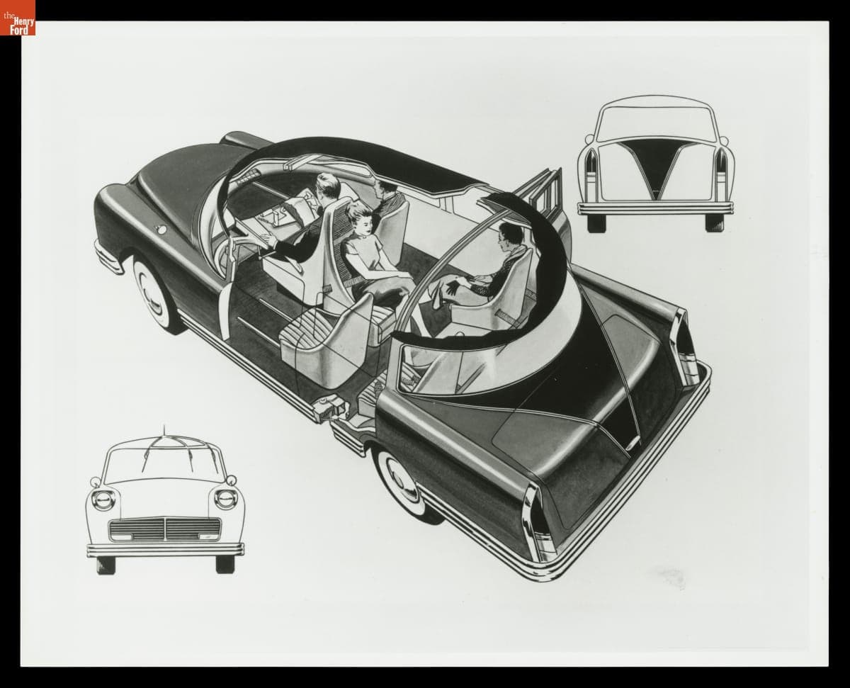 Cutaway View of the Liberty Mutual Survival Car I, circa 1956