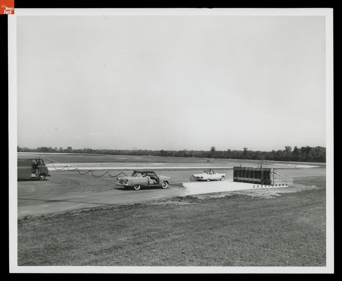 Crash Testing at Ford Test Track, Dearborn, Michigan, 1955