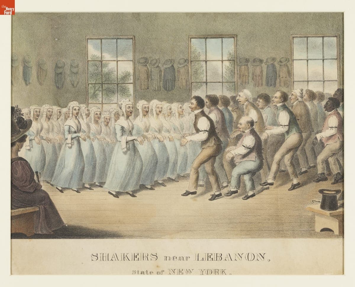 "Shakers Near Lebanon. State of New York," circa 1829
