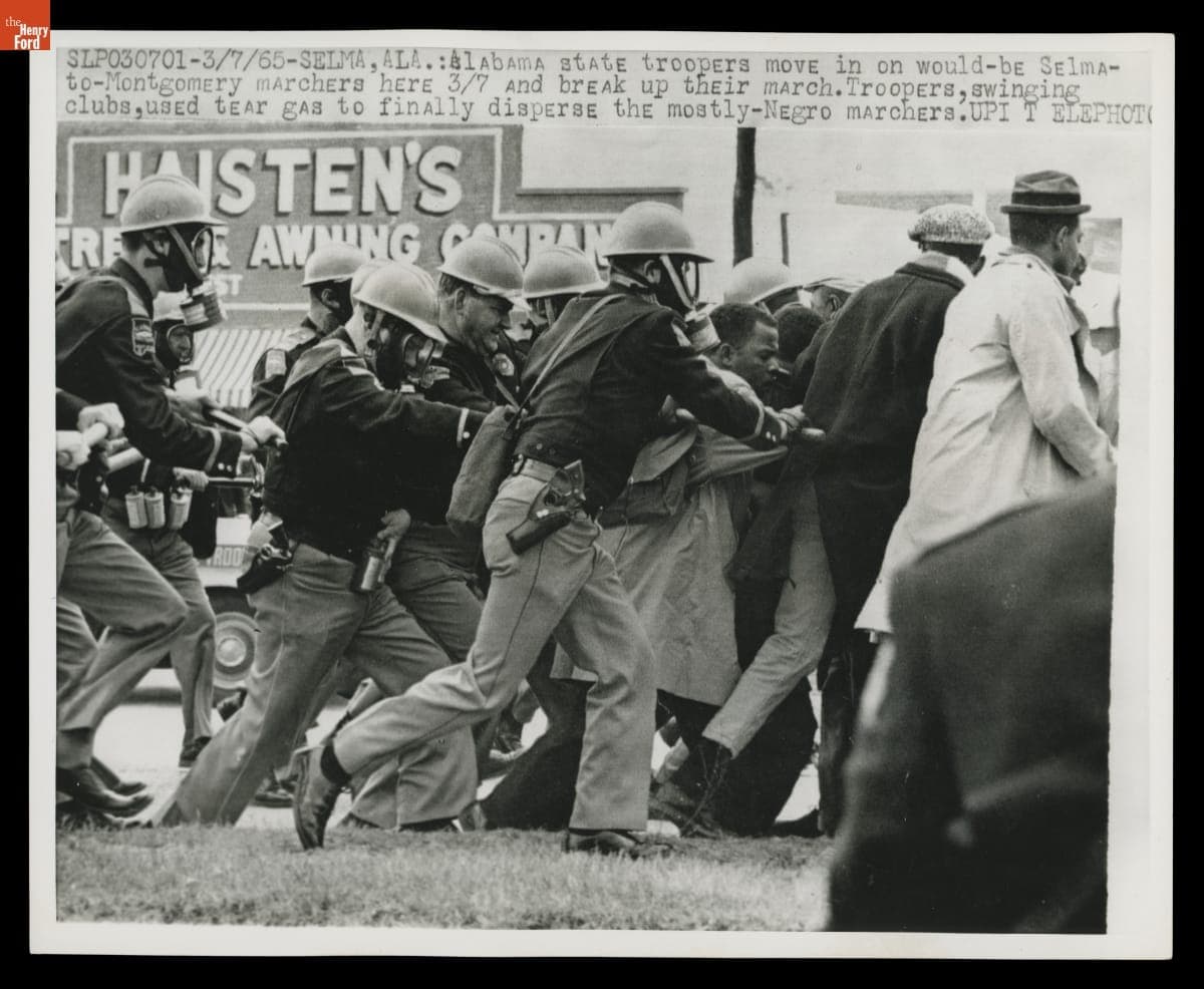 Alabama State Troopers Clash with Would-be Selma-to-Montgomery Marchers, March 7, 1965