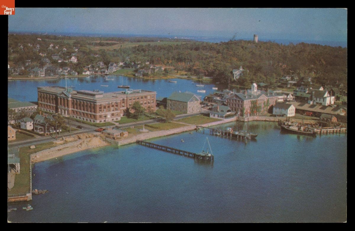 "Marine Biological Laboratory at Woods Hole, Cape Cod, Mass.," Postmarked August 28, 1957