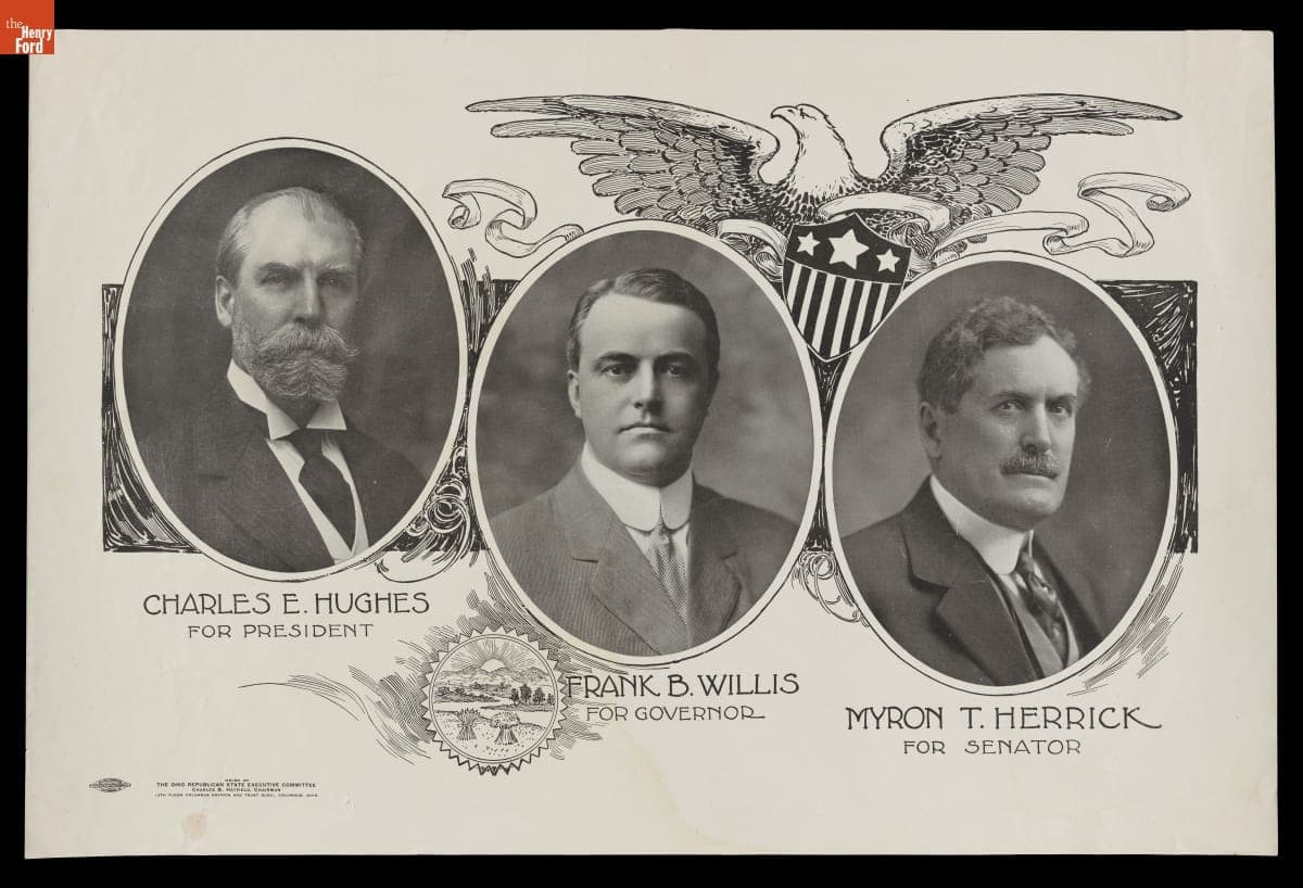 Political Poster, Republican Candidates from Ohio, 1916