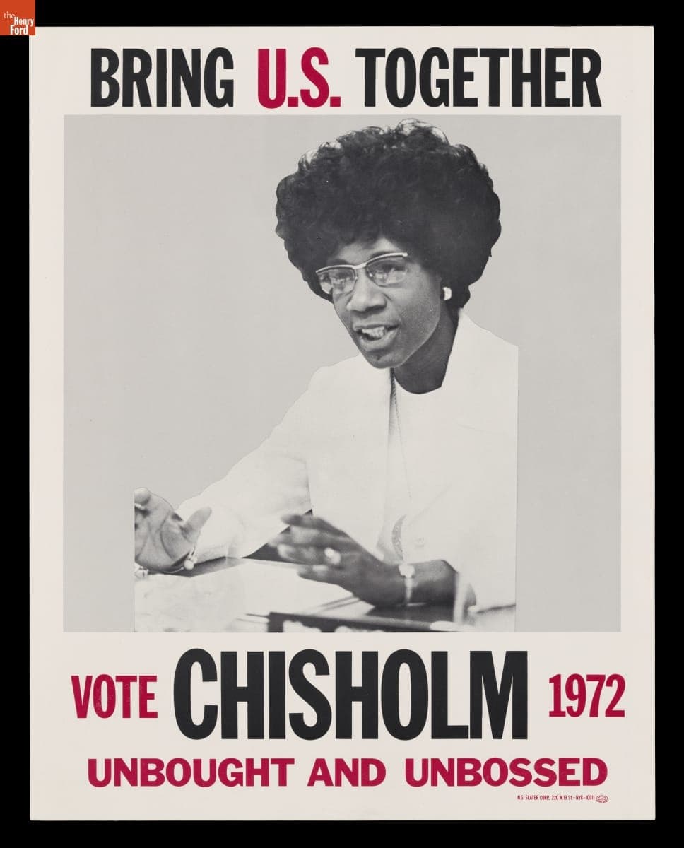Bring U.S. Together - Vote Chisholm 1972 - Unbought and Unbossed