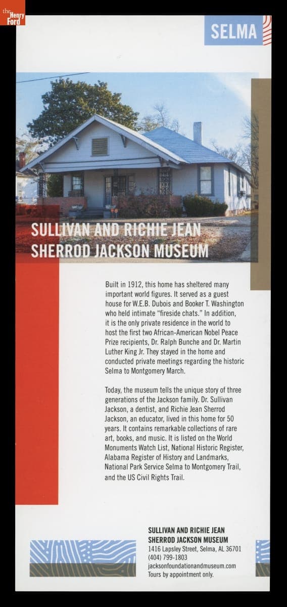 "Sullivan and Richie Jean Sherrod Jackson Museum," 2019-2022