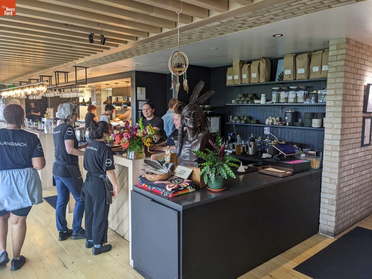 Interior of Owamni Restaurant, Minneapolis, Minnesota, June 6, 2025