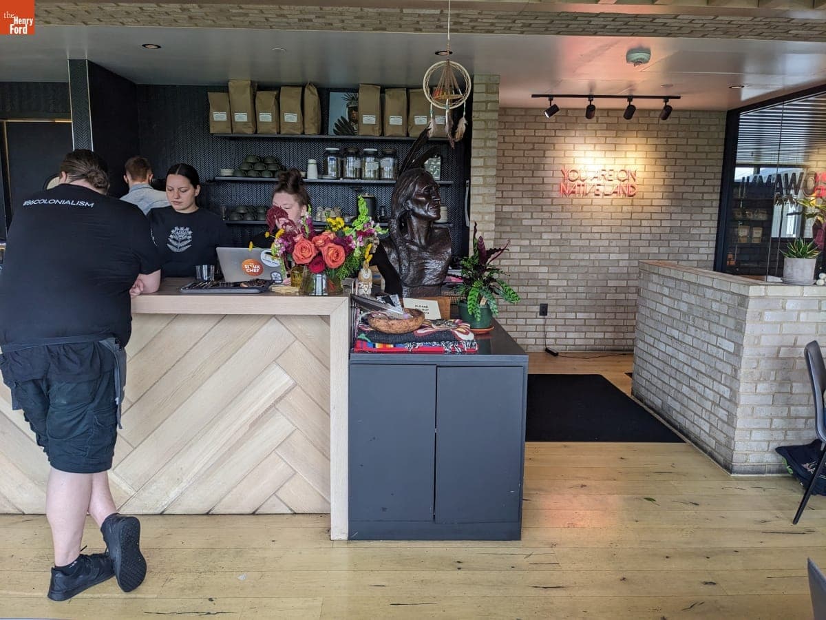 Interior of Owamni Restaurant, Minneapolis, Minnesota, June 6, 2025