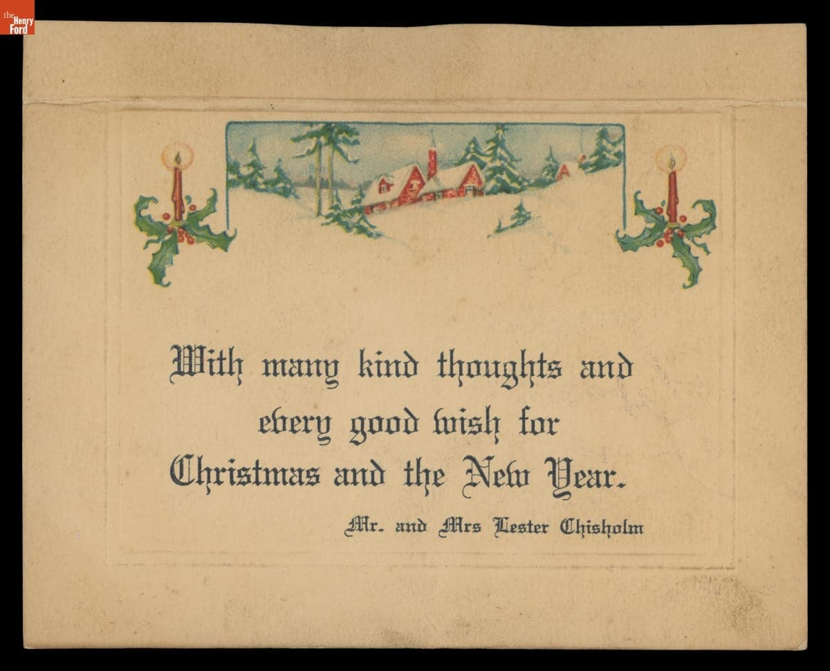"With Many Kind Thoughts and Every Good Wish for Christmas and the New Year"