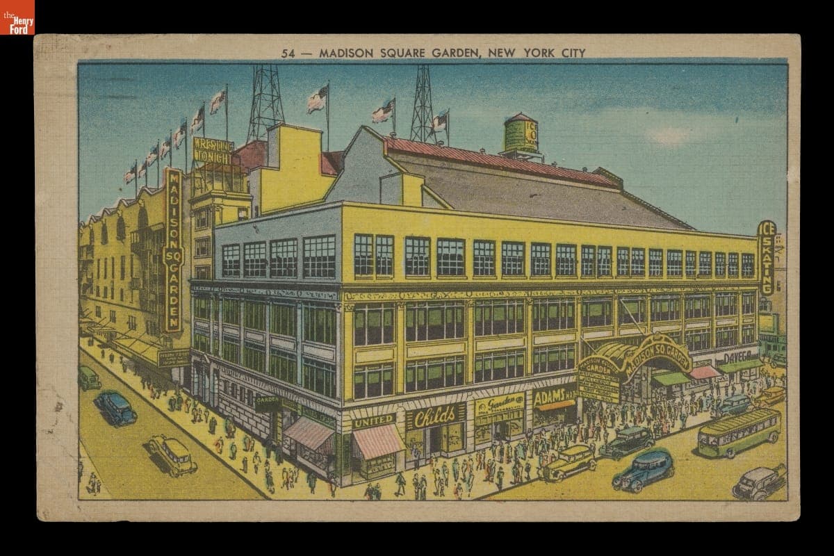 "Madison Square Garden, New York City," Sent to Andrew Purnell, Postmarked May 23, 1944