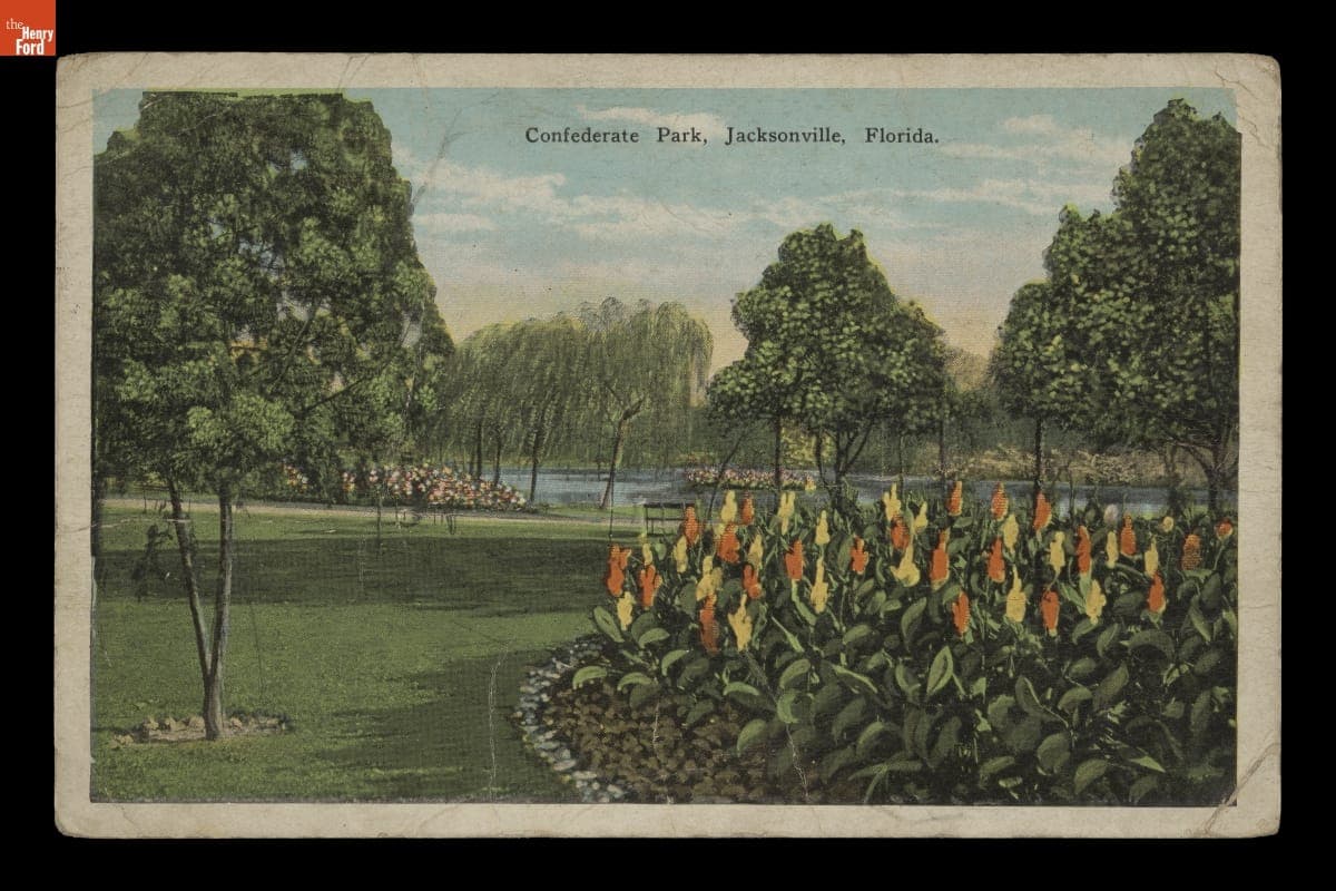 "Confederate Park, Jacksonville, Florida," Sent to Andrew Purnell, Postmarked August 17, 1927