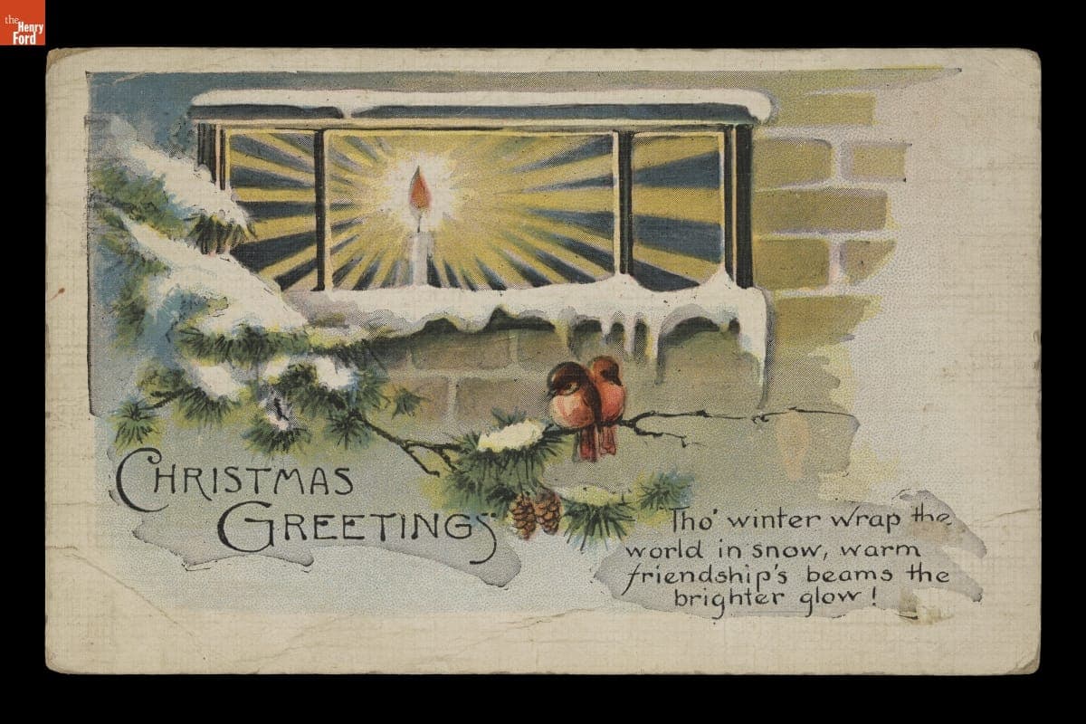 "Christmas Greetings," Sent to Andrew and Lela Purnell, Postmarked December 22, 1931