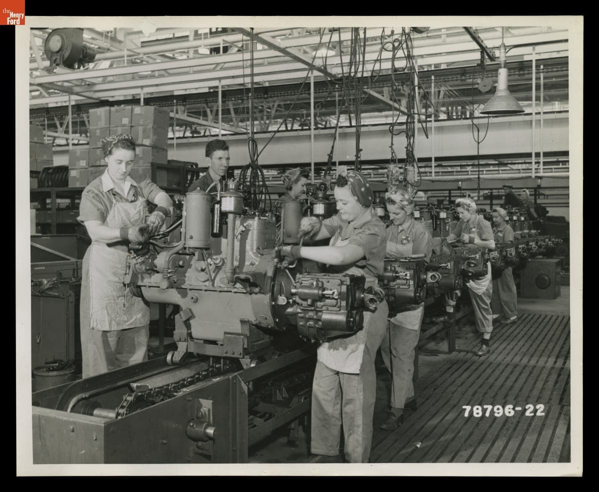 Women Working at Ford Motor Company Chicago Assembly Plant, October 1943