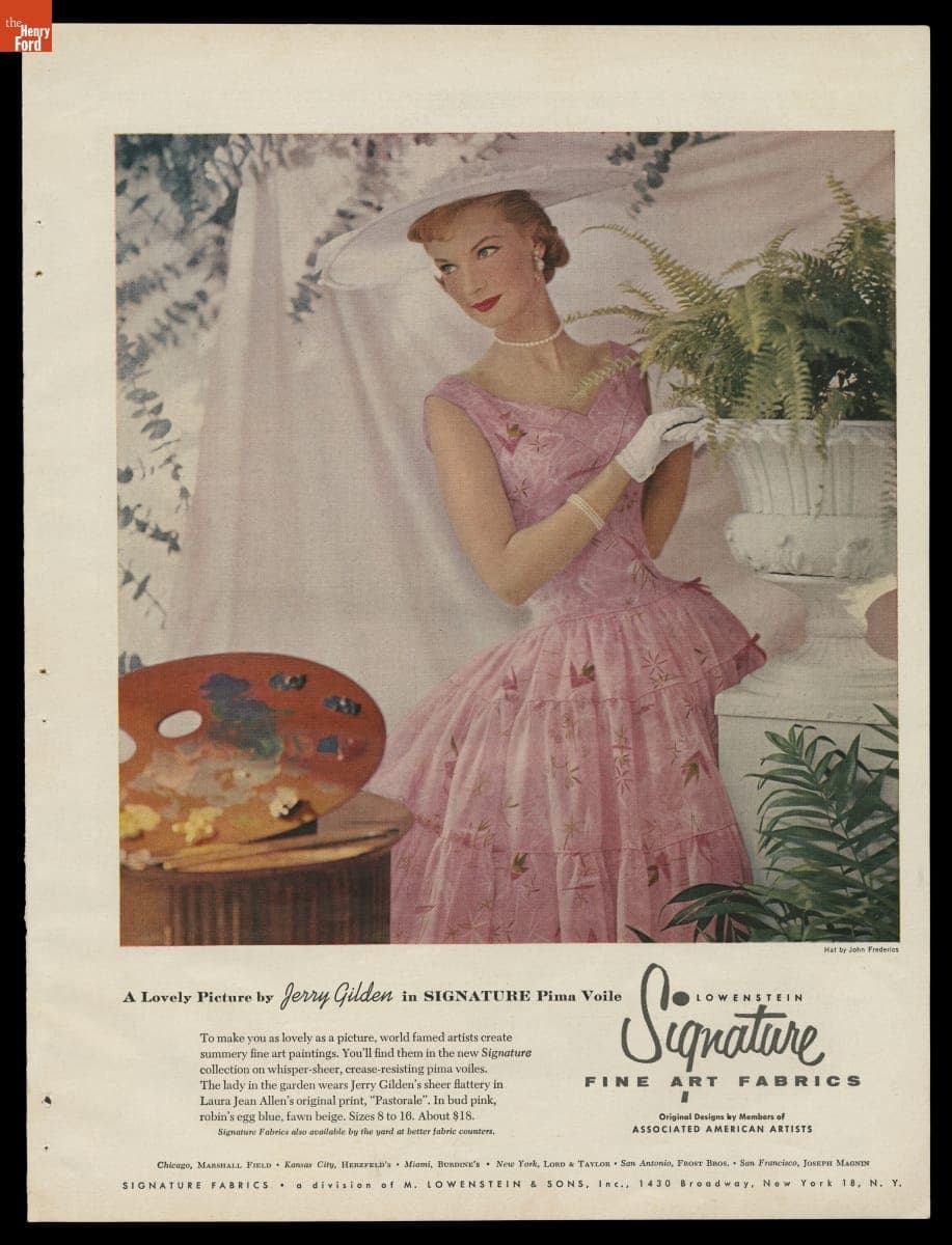 "Lowenstein Signature Fine Art Fabrics: Original Designs by Members of Associated American Artists," 1955