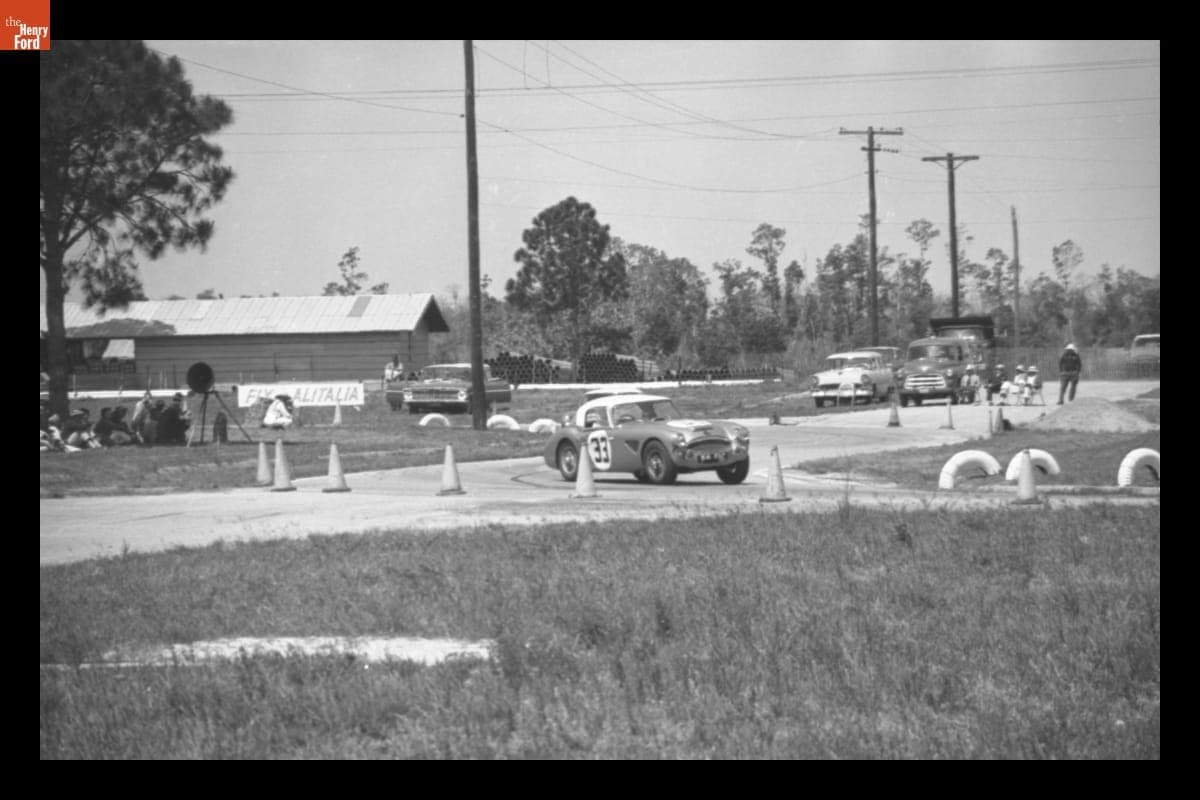 Austin-Healey 3000 Driven by Bob Olthoff and Ronnie Bucknum at the 12-Hour Endurance Race, Sebring, Florida, March 1963