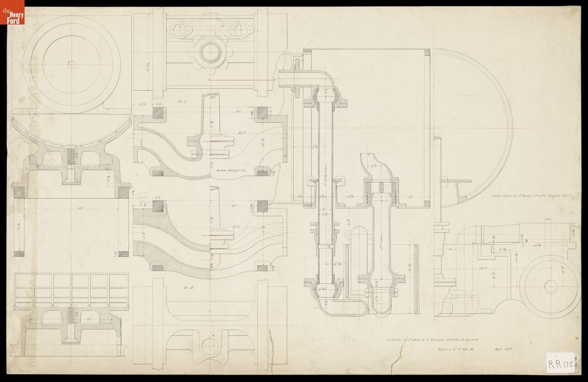 "Details of 3' and 3'6" Gauges Fairlie Engines," September 1872