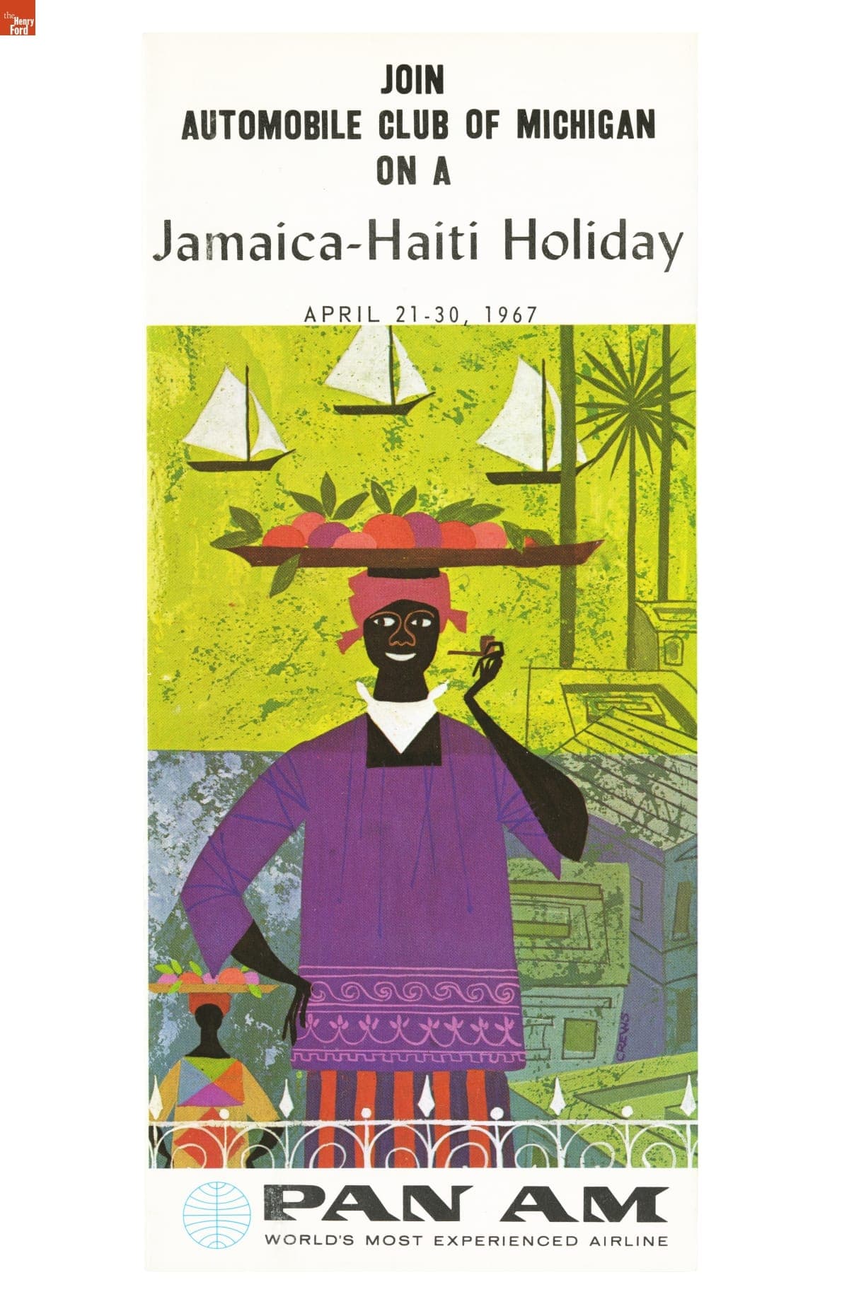 Join Automobile Club of Michigan on a Jamaica-Haiti Holiday, 1967