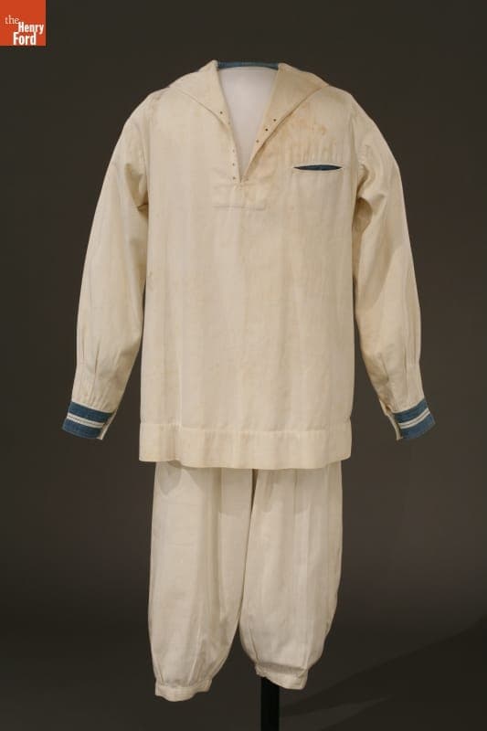 Boy's Sailor Suit Worn by Thomas Palmer Bradfield, 1910-1915