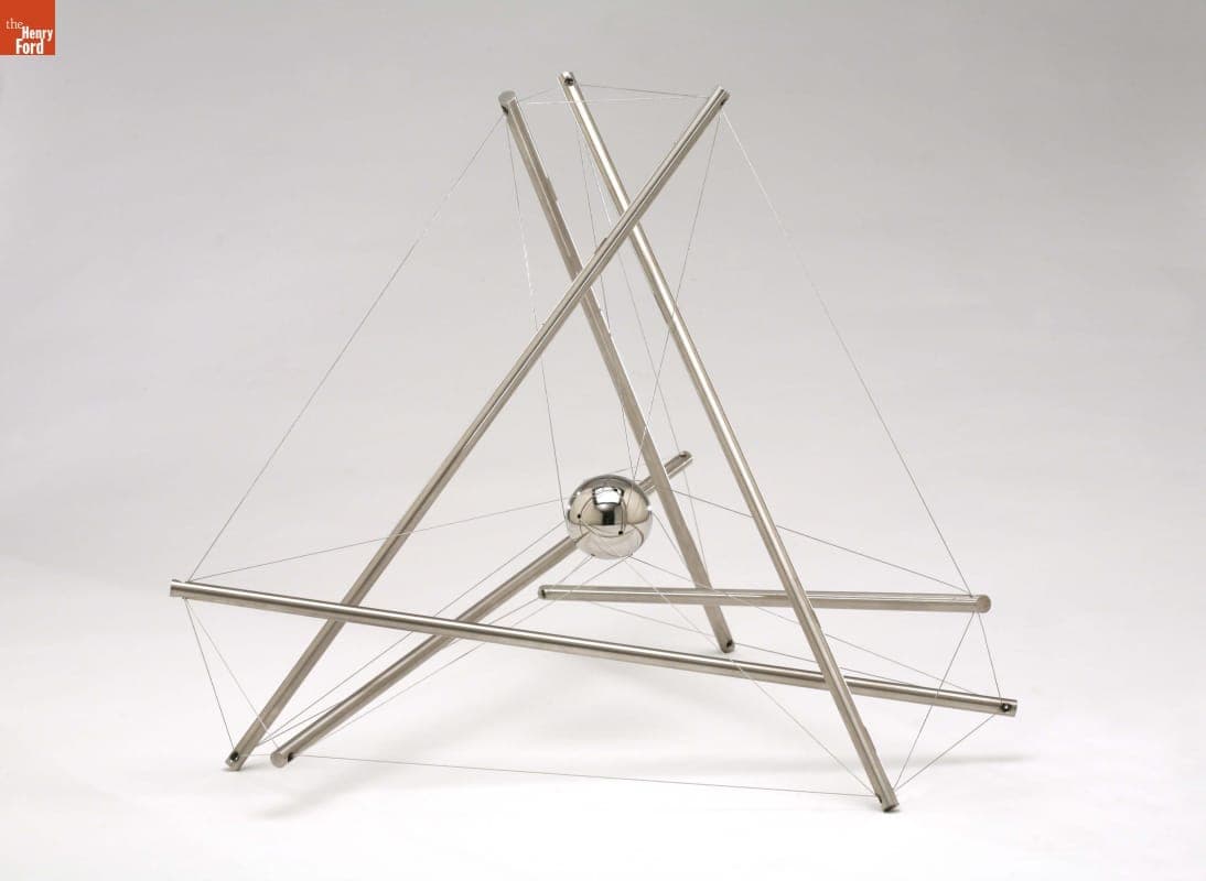 "Twelve Degrees of Freedom," Tensegrity Sculpture Made by Thomas Zung, 2009