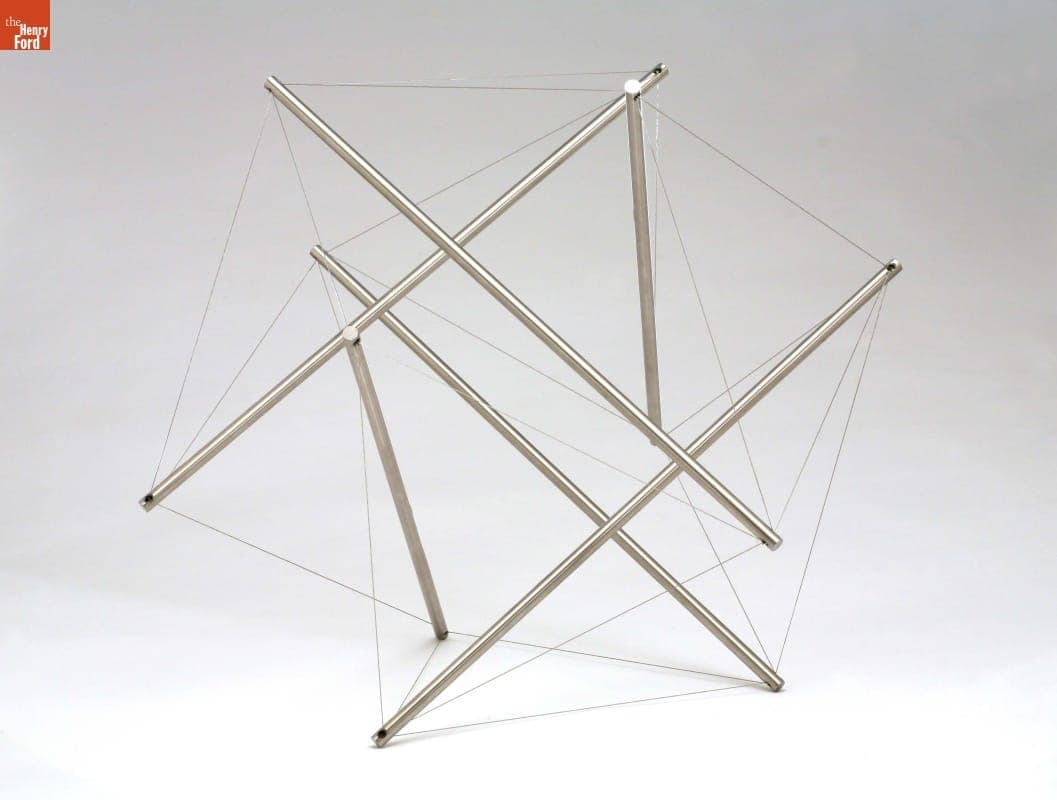 "Six Part Push-Pull," Tensegrity Sculpture Made by Thomas Zung, 2009