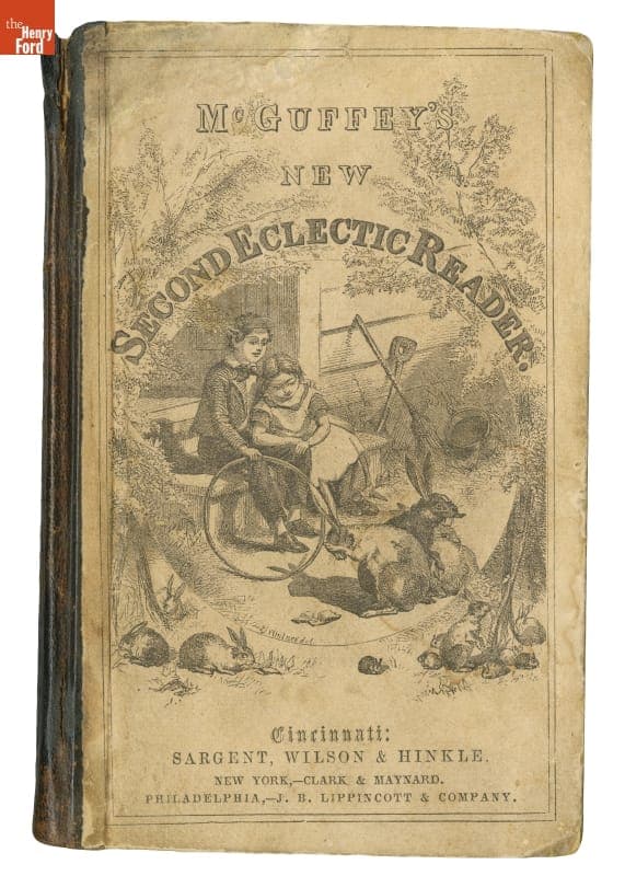 Textbook, "McGuffey's New Second Eclectic Reader," 1865