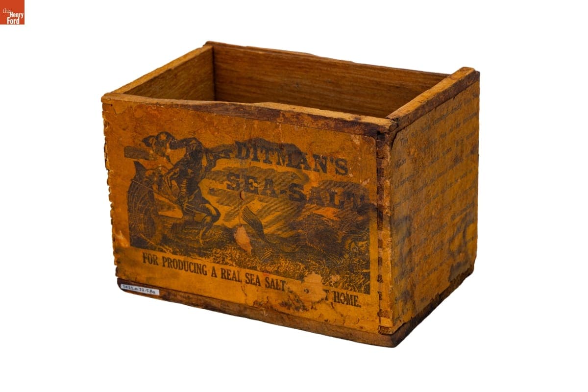 "Ditman's Sea-Salt" Box, 1890-1910