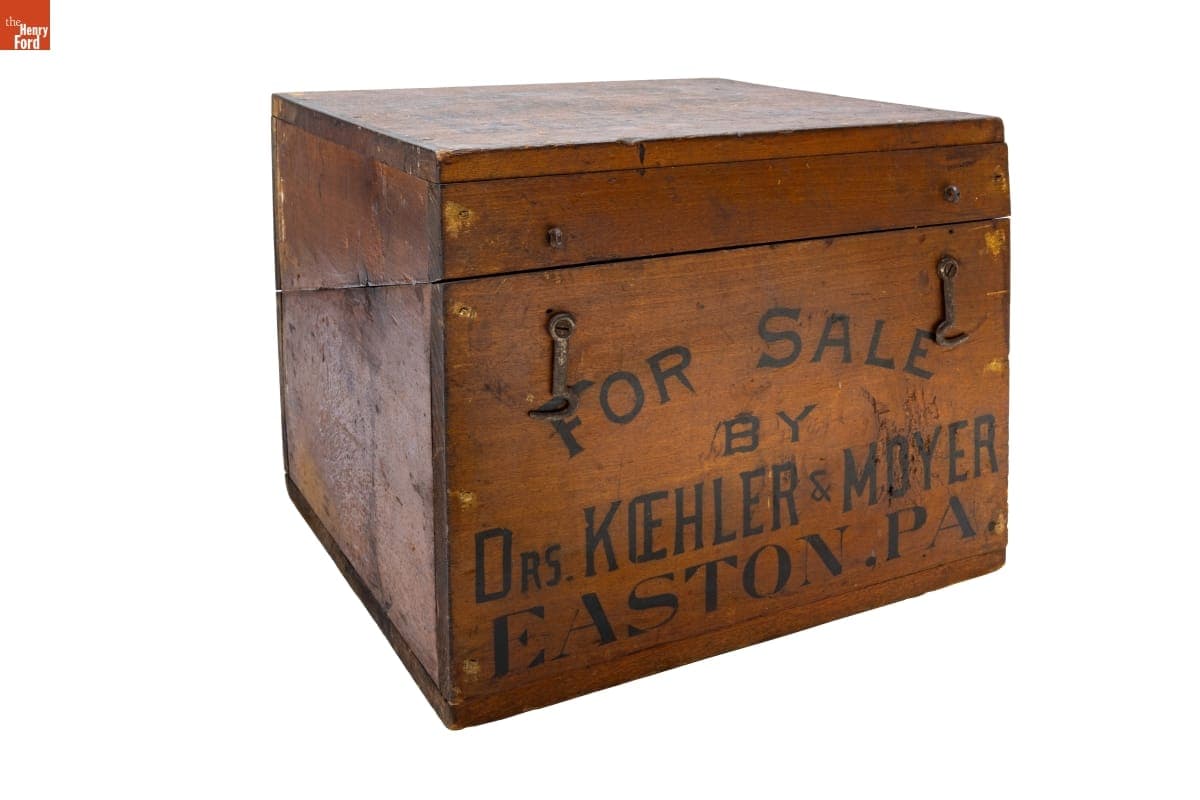 "Dr. Moyer's Horse & Cattle Medicines" Chest