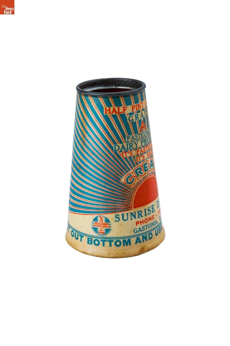 Sunrise Dairy Cream Carton, circa 1932