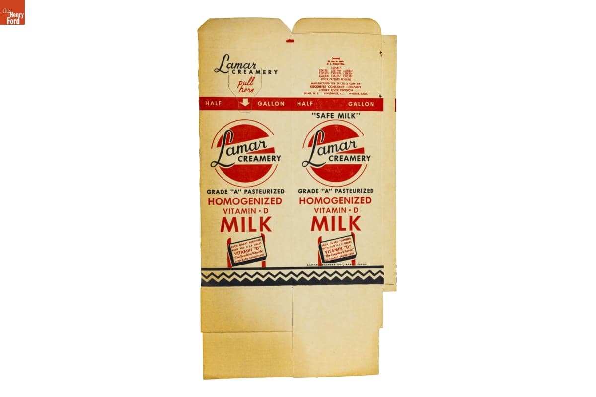 Lamar Creamery Milk Carton