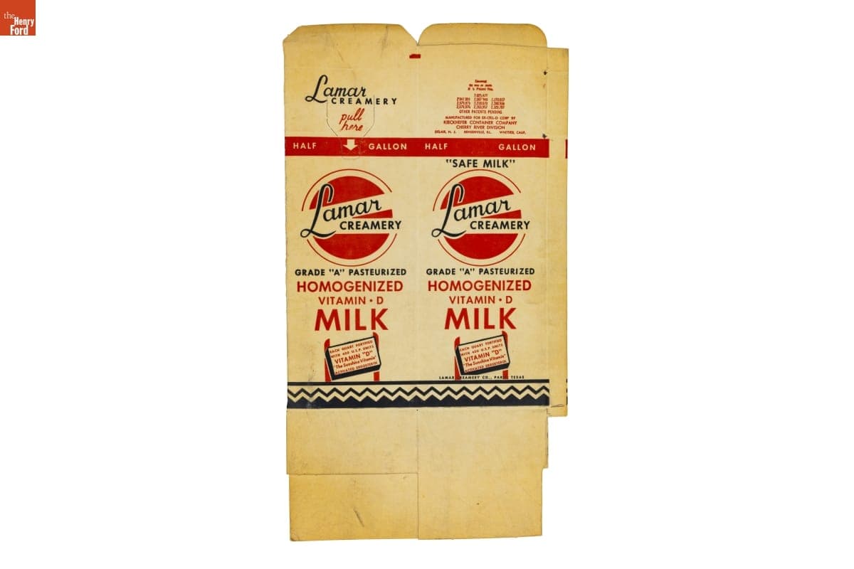 Lamar Creamery Milk Carton