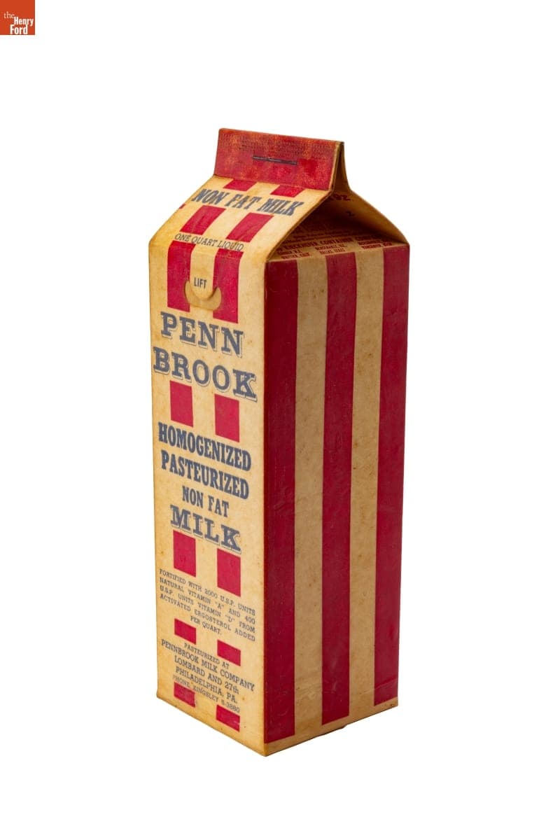Pennbrook Milk Carton, 1952