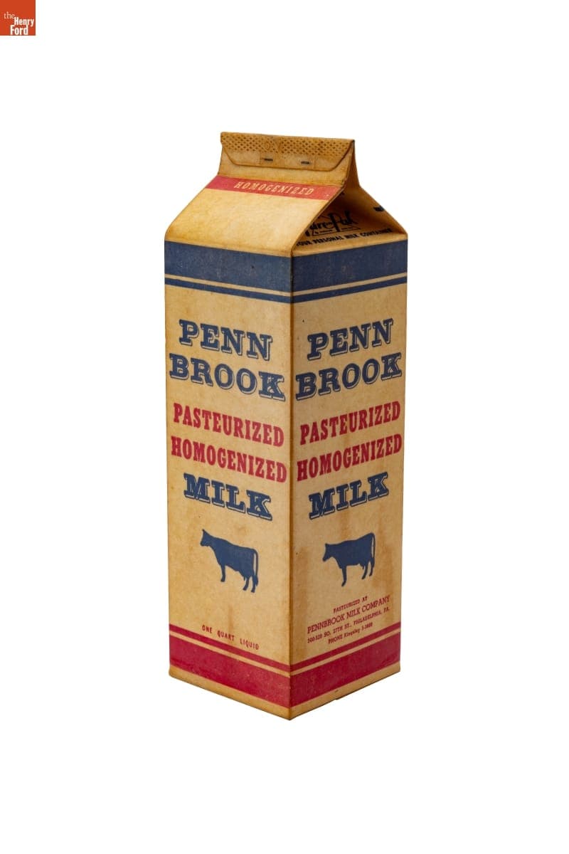 Pennbrook Milk Carton, 1952