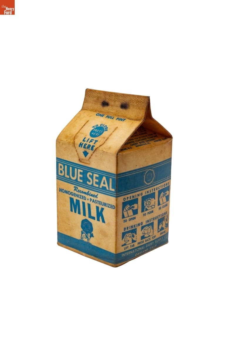 Blue Seal Milk Carton