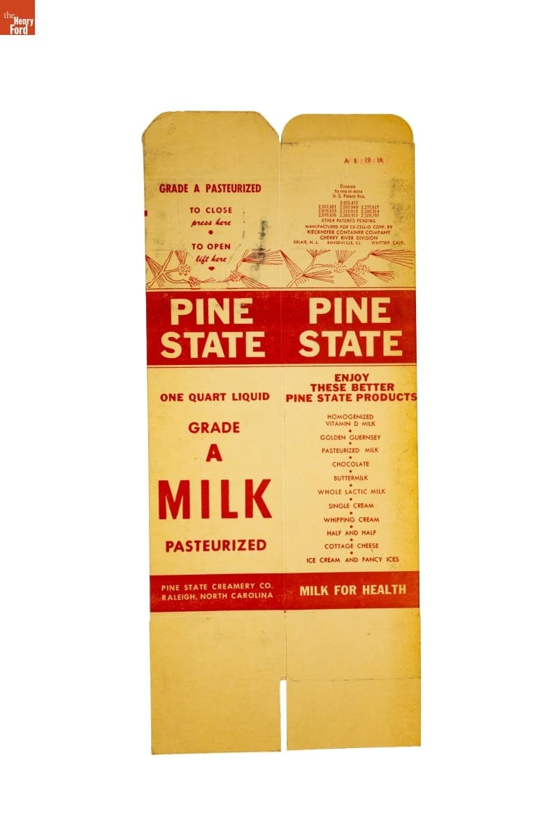 Pine State Milk Carton