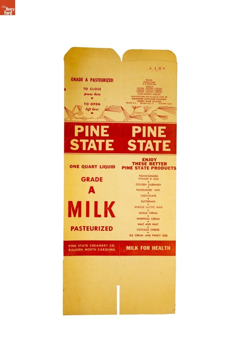 Pine State Milk Carton
