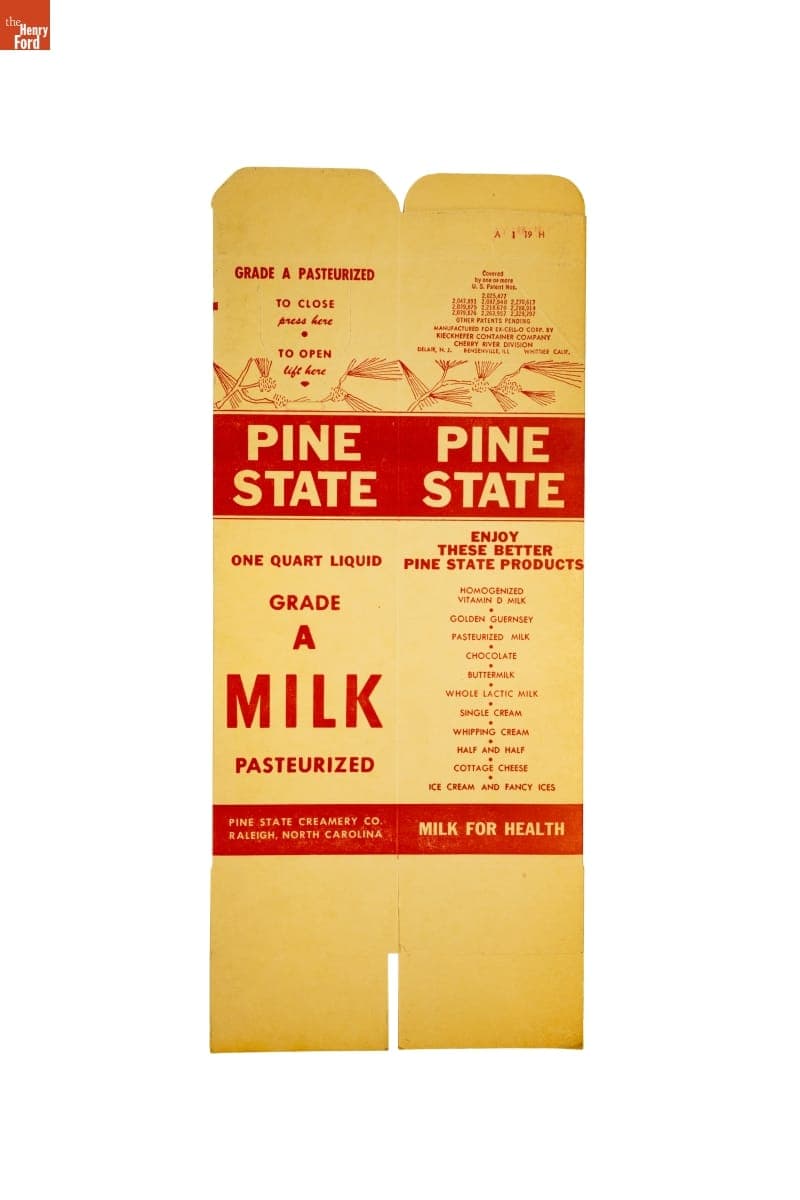 Pine State Milk Carton
