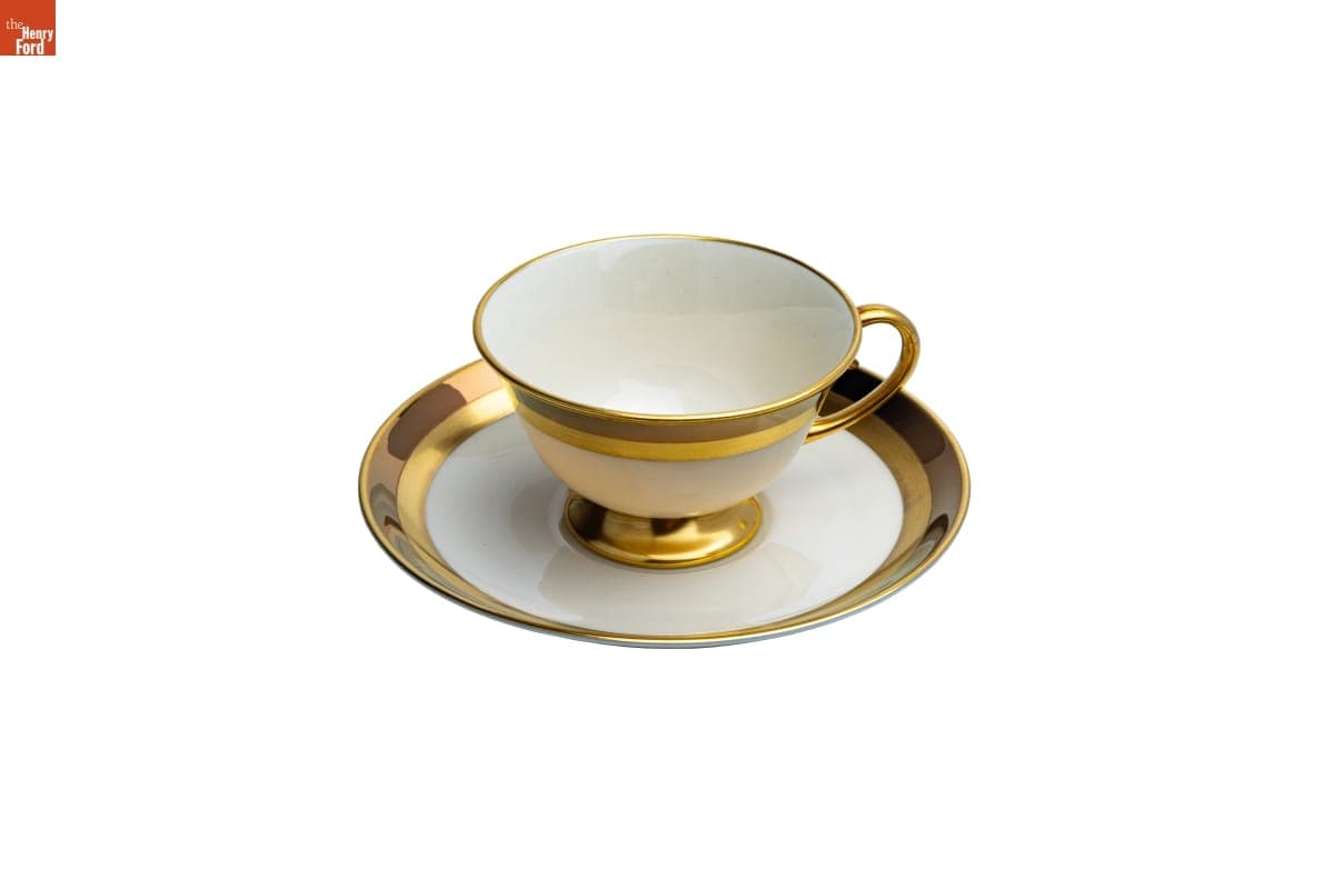 Marquis Pattern Cup and Saucer Used by the Jackson Family, Selma, Alabama