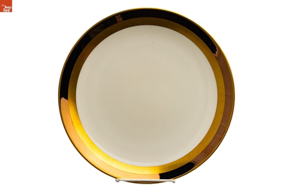 Marquis Pattern Dinner Plate Used by the Jackson Family, Selma, Alabama