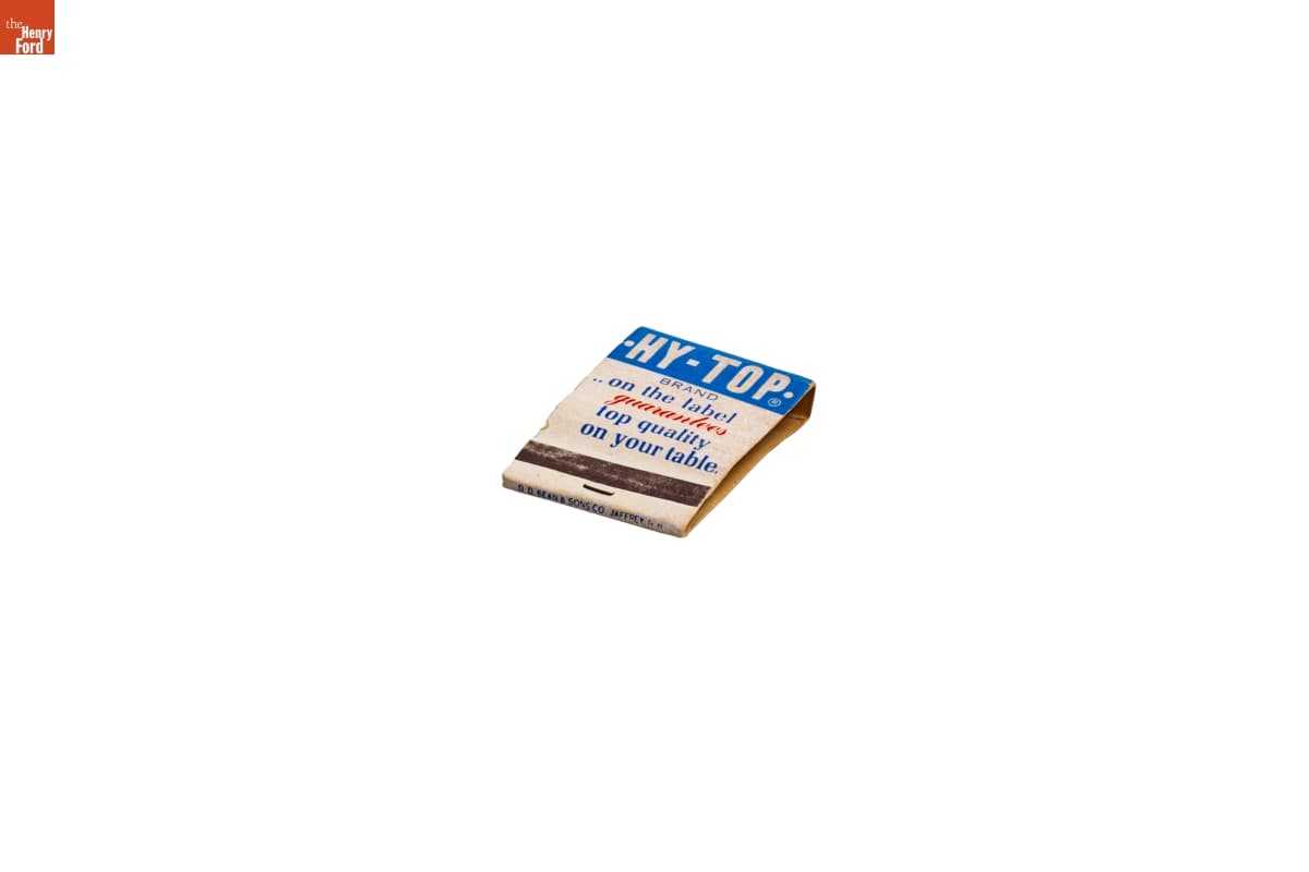 "HY-TOP" Matchbook Used by the Jackson Family, Selma, Alabama
