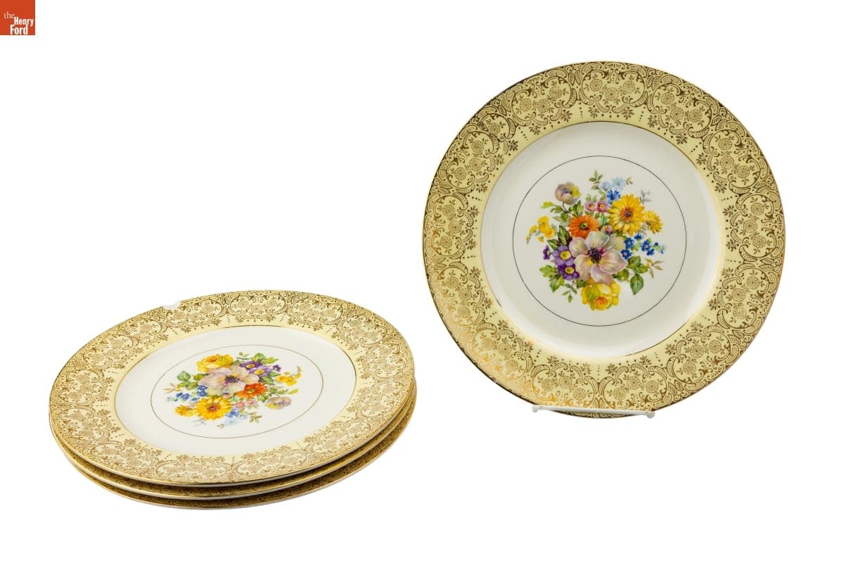Set of Dinner Plates Used by the Jackson Family, Selma, Alabama