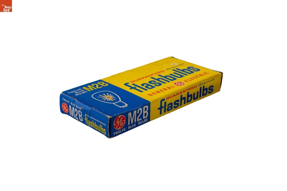 Box of GE M2B Flashbulbs Used by the Jackson Family, Selma, Alabama