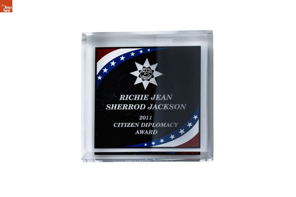 Citizen Diplomacy Award Presented to Richie Jean Jackson