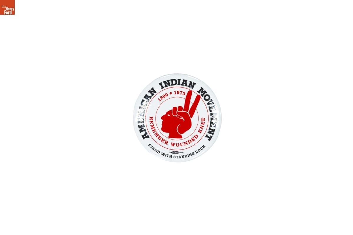 American Indian Movement Button