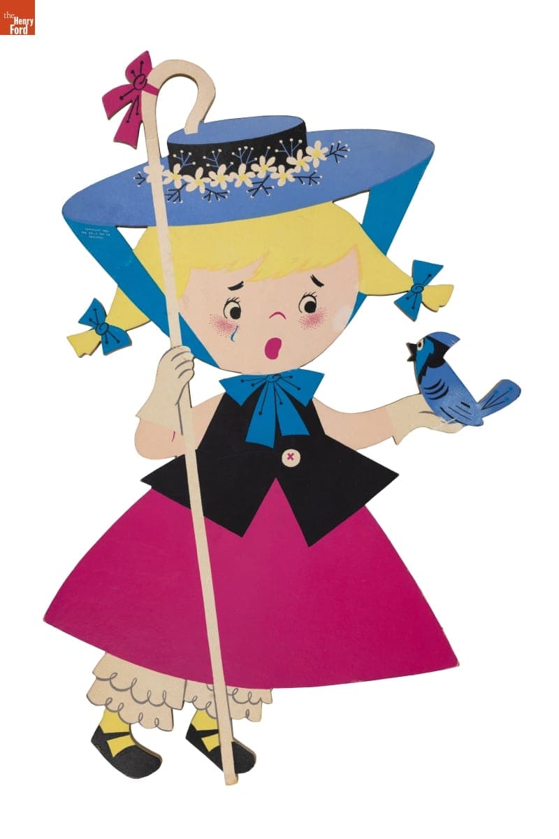 Little Bo Peep from the "Little Bo Peep" Wall Decoration Set, 1960-1968
