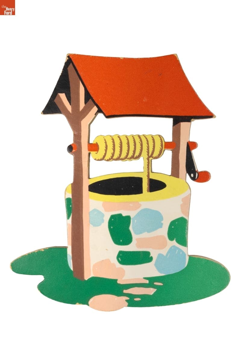 Well from the "Jack and Jill" Wall Decoration Set, 1948-1965