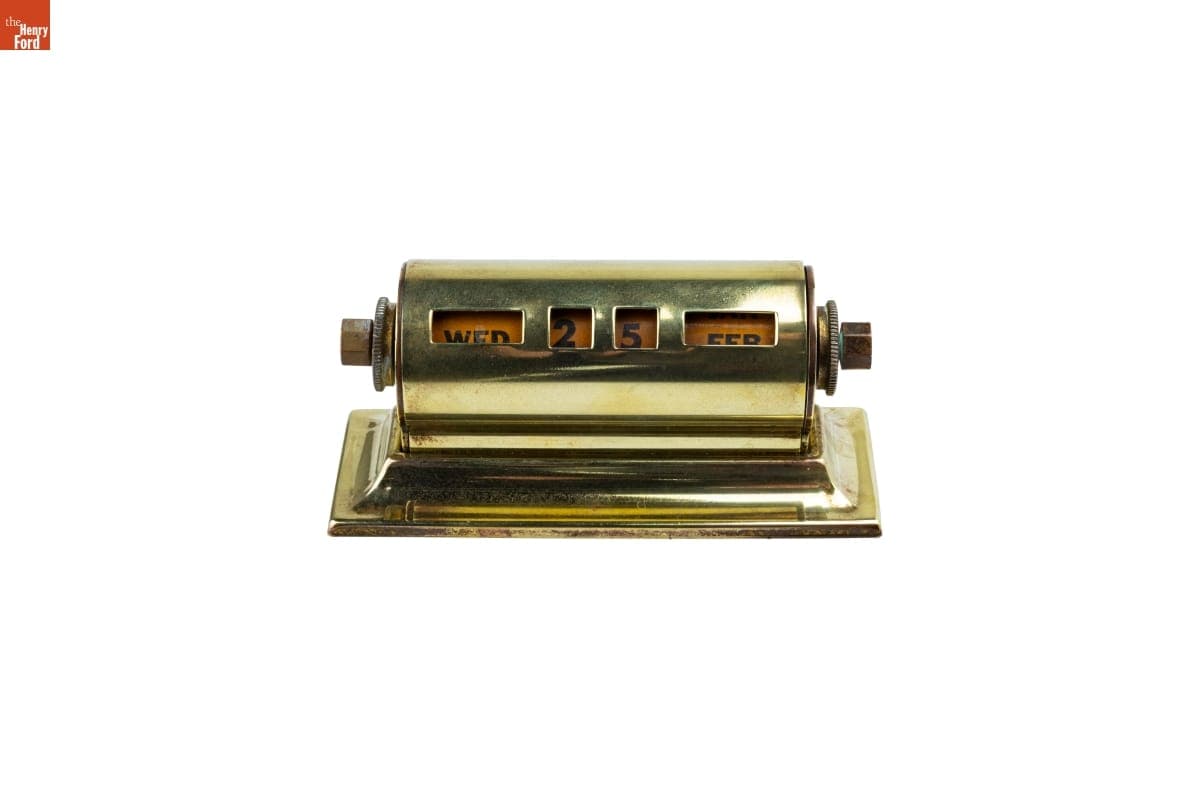 Perpetual Calendar Used by the Jackson Family, Selma, Alabama